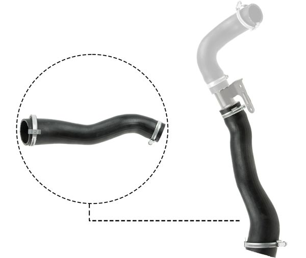 RAPRO R16308 | Turbo Intercooller Hortumu Fiesta V 04 > 08 1,6Tdcı