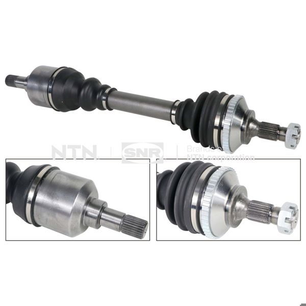 SNR DK59018 | Aks Sol Komple P206 Gtı (Dıs Freze: 25 Ic Freze: 24 Boy: 592mm) Ew10j4 (2.0 16V) 1.6 HDI ABS li: 48 Dıs