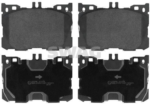 SWAG 33107633 | Fren Balatası Ön 4-Matic W205 18 > C257 18 > W213 18 > C238 18 > C253 19 > Eqc N293 19 >