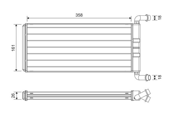 VALEO 811643 | Kalorifer Radyatörü Viano W639 03 > Vito W639 03 >