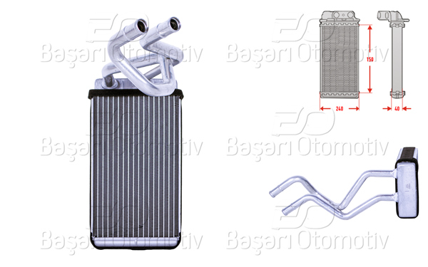 WISCO 3143185-00 | Kalorifer Radyatörü Brazing 245X147 mm Nissan Murano 1 3.5 4X4 Np300 Navara 2.5 DCI 3.0 DCI Pathfinder 3 2.5 DCI 3.0 4.0 4Wd 03 >