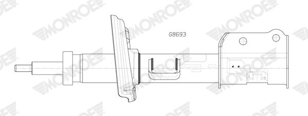 MONROE G8693 | Jeep Compass 20-Sağ Ön Amortisör
