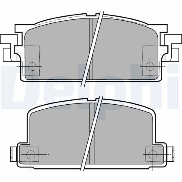 DELPHI LP462 | Disk Balata Ön Isuzu Campo (Kb) (Kb21, Kb27) | 1 Adet