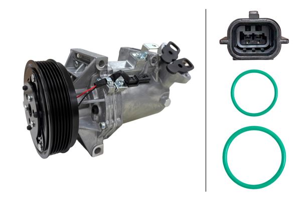 HELLA 8FK366202-071 | Klima Kompresörü Logan Sandero Lodgy Duster Fluence 1,5 DCI K9k 08 >
