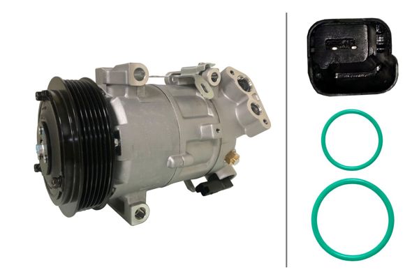 HELLA 8FK366202-111 | Klima Kompresörü P308 II 1.5 1.6 Bluehdı 1.6 Thp / C4 Cactus C4 Picasso 1.5 HDI 1.6 HDI 1.6 Bluehdı
