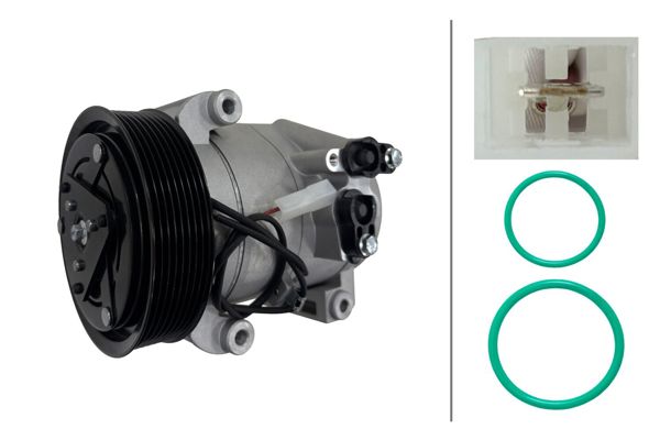 HELLA 8FK366202-281 | Klima Kompresörü Mercedes Actros Mp4 / Mp5 / 1824 L Om936