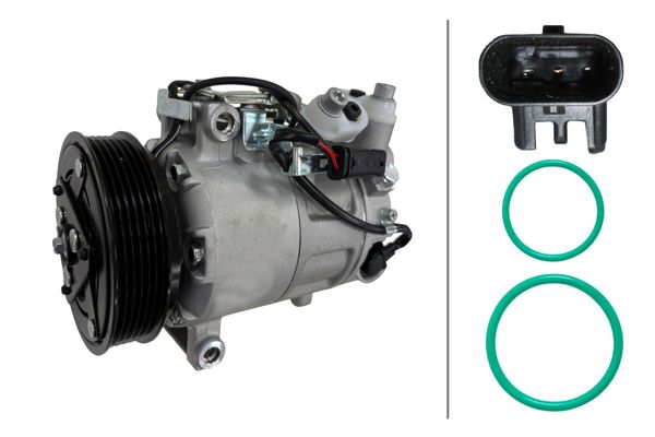 HELLA 8FK366202-291 | Klima Kompresörü X156 14 > X117 13 > 18 W176 13 > 18 W246 13 > 18 C117 13 > 18