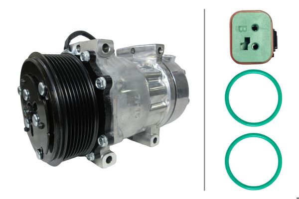 HELLA 8FK366203-331 | Klima Kompresörü-Scania / P-G-R-T Serisi 04 >