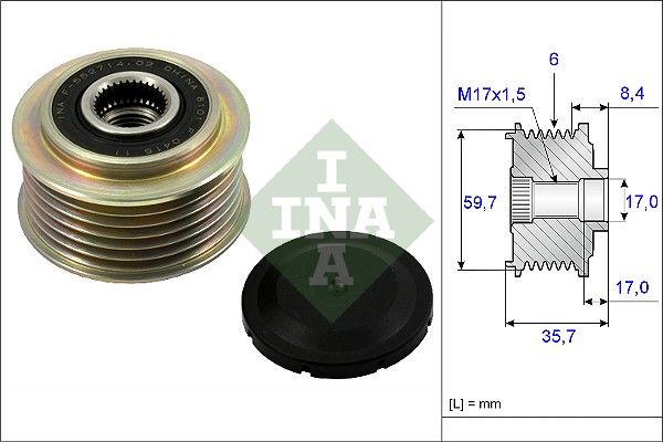 INA 535022510 | Alternatör Kasnağı Mazda 6 (Gg)