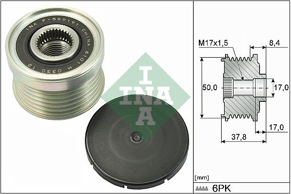 INA 535029210 | Alternatör Kasnağı Nissan Qashqai (J12) (2021 >)