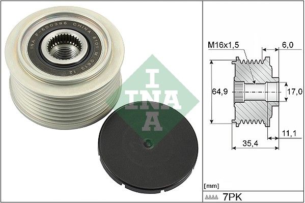 INA 535029410 | Alternatör Kasnağı Nissan Navara (D23) (2014 >)