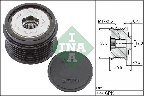 INA 535033610 | Alternatör Kasnağı Subaru Forester 2.0-2.5 11 -