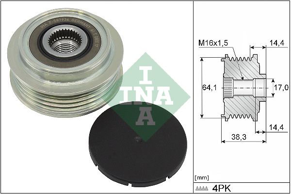 INA 535035010 | Alternatör Kasnağı Mercedes C-Class (W205) / E-Class (W213) 4.0 14 -