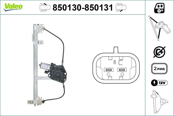 VALEO 850131 | Cam Mekanizması Ön Sağ Alfa Romeo Romeo 155 92