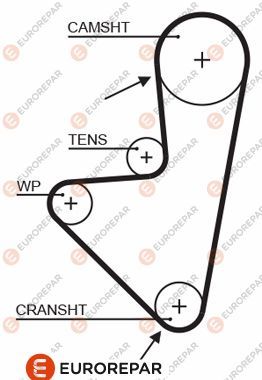 EUROREPAR 1633127480 | Triger Kayışı (Tu3jp)