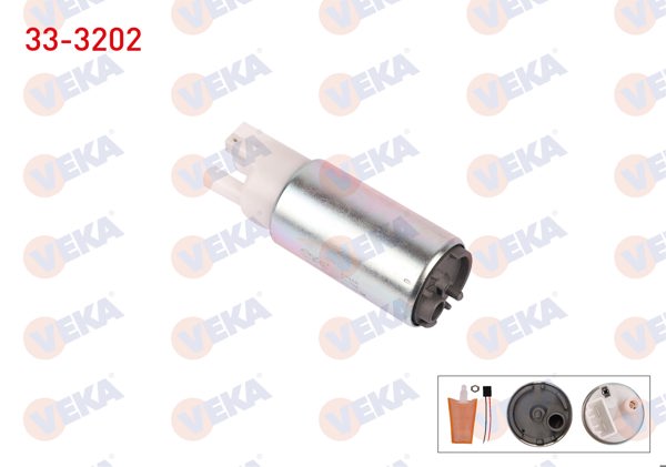 VEKA 33-3202 | Yakıt Pompası Suzgeclı Kablolu 3.3 Bar Opel Astra G 1.4 16V-1.6 16V 1998-2005 / Corsa B 1.2İ-1.4İ 1993-2000 / Vectra B 1.6İ-1.8İ-2.0İ-2.5 V6 1995-2003