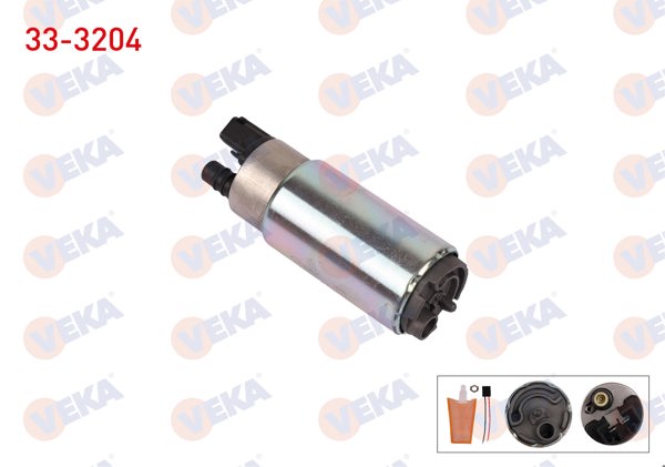 VEKA 33-3204 | Yakıt Pompası Suzgeclı Kablolu 3.3 Bar Opel Astra G 1.2 16V-1.4 16V-1.2 16V-1.8 16V-2.0 16V 1998-2005 / Vectra B 1.6İ-1.8İ-2.0İ-2.5 V6 1995-2003