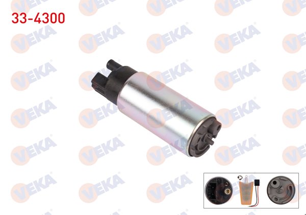 VEKA 33-4300 | Yakıt Pompası Ince Fıs Suzgeclı Kablolu 3.3 Bar Toyota Corolla 1.3İ-1.4İ-1.6İ 97-02 / Hyundai Accent 1.3İ-1.5İ 97-02 / Mazda 323 IV 1.6İ 97-02 / Civic V 1.4İ-1.6İ 97-02 / Kia Sephıa 1.5İ 16V 97-02