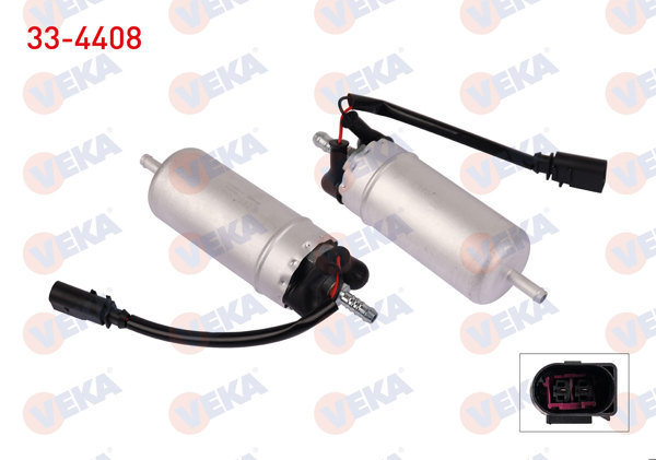VEKA 33-4408 | Yakıt Pompası Kablolu 3 Bar Transporter VI 2.0 TDI 2009-/ Caddy III 2.0 TDI 2004-2015 / Golf VI 2.0 TDI 2008-2013 / Passat 2.0 TDI 2005-2008 / Leon 2.0 TDI 2005-2012 / Superb 2.0 TDI 10-15 / A3 2.0 TDI 03-12