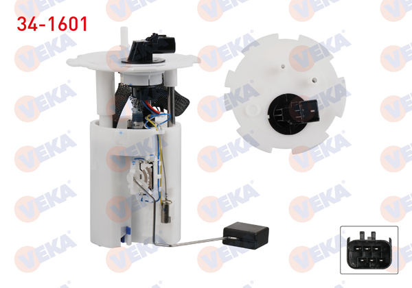 VEKA 34-1601 | Yakıt Depo Şamandırası 3 Bar Chevrolet Kalos (T200) 1.4 8V (Lx5) 2003-2008 / (T200) 1.4 16V (L14) 2003-2008