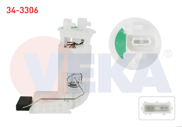 VEKA 34-3306 | Yakıt Depo Şamandırası 3.5 Bar Peugeot 106 II 1.4İ (Tu3jp) 1996-2002 / 106 II 1.6İ (Tu5jp) 1996-2002 / Citroen Saxo 1.4 (Tu3jp) 1996-2004
