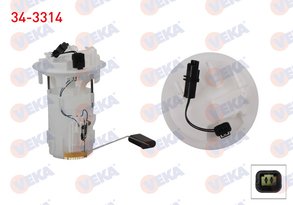 VEKA 34-3314 | Yakıt Depo Şamandırası Peugeot 301 1.6 HDI 2012-/ 208 1.4 HDI-1.6 HDI 2012-2019 / C-Elysee 1.6 HDI 2012 -