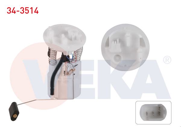 VEKA 34-3514 | Yakıt Depo Şamandırası 3.5 Bar Renault Megane I 1.6İ 8V 1996-2003 / 1.6İ 16V 1996-2003 / 2.0İ 1996-2003 / Megane II 1.6 16V 2008-2010 / 2.0 2002-2008 / Scenic I 1.6İ 16V 1999-2003 / 2.0 16V 1999-2003