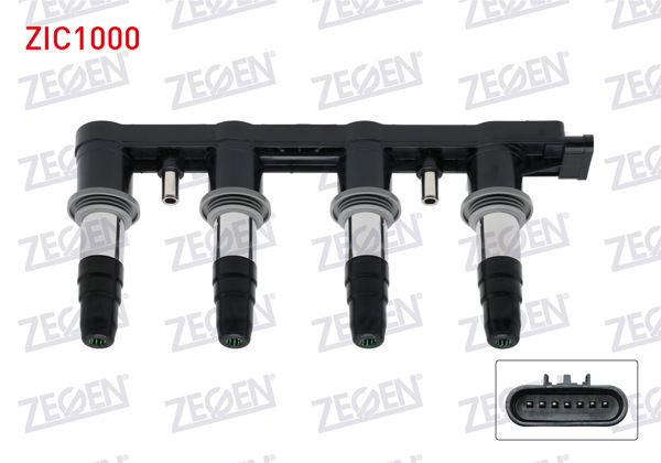ZEGEN ZIC1000 | Ateşleme Bobini Chevrolet Cruze (J300) 1.6 (F16d4,Lde) 2009-2014 / Cruze (J305) 1.6 (F16d4,Lde) 2011-2014 / Aveo (T250) 1.4İ (F14d4,Ldt) 2006-2011