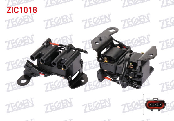 ZEGEN ZIC1018 | Ateşleme Bobini Hyundai Accent I (X-3) 1.3İ (G4eh) Düz Tip 1994-2000 / Accent I (X-3) 1.5İ (G4ek) 1994-2000 / Elantra I-II 1.5İ 12V (G4ek) 1990-2000