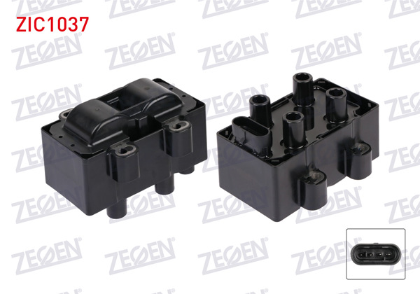 ZEGEN ZIC1037 | Ateşleme Bobini Renault Clio II 1.4İ 1998-2005 / Clio II 1.2İ 1998-2005 / Clio III 1.2İ 16V 2005-2012 / Clio Symbol 1.4 1998-2005 / Kangoo 1.4İ 1998-2008 / Twingo 1.2 1993-2007 / Megane I 1.6İ 8V 1996-2003