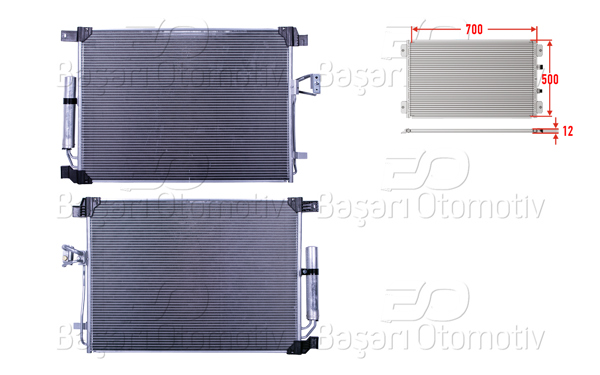 WISCO 3143403-00 | Klima Radyatörü 700X500x12 Nissan Navara D23 2.3 DCI 14 >