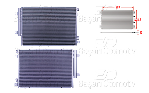 WISCO 3143448-00 | Klima Radyatörü 609X428,2X12 Suzuki Sx4 S-Cross 1.4 Hybrıd 1.6 Ddıs Vitara 1.0 1.4 1.6 Ddıs 13 >