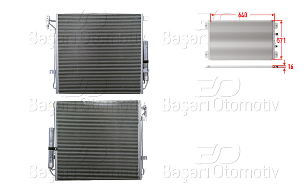 WISCO 3143484-00 | Klima Radyatörü 640X571x16 Land Rover Discovery 4.0 04-09