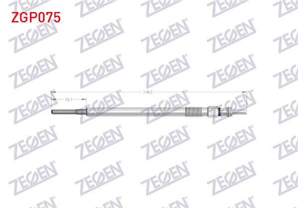 ZEGEN ZGP075 | Kızdırma Buji 7V Mercedes (W176, W204, W205, C218, W211, W212, W164, W221, W639, W447, B906) Om640, Om642, Om651 | 10 Adet