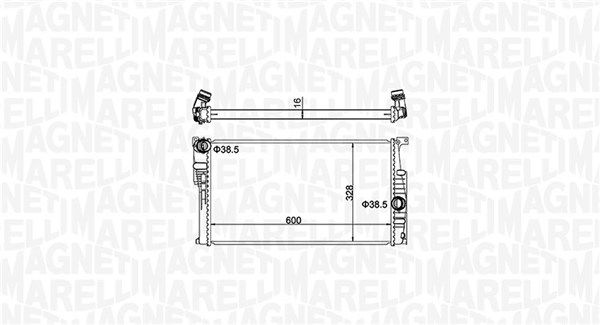 MAGNETI MARELLI 350213155100 | Su Radyatörü F20-F20 Lcı-F21-F21 Lcı-F22-F30-F31-F34-F35-4F32-F33-F36 N13-N47-B47 10-17