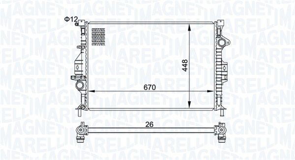 MAGNETI MARELLI 350213158700 | Su Radyatörü