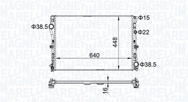 MAGNETI MARELLI 350213205400 | Su Radyatörü W205-213-238 M651-274 13 -