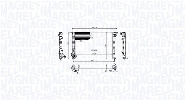 MAGNETI MARELLI 350213212700 | Su Radyatörü Mini R50-R52 Bm 01-07