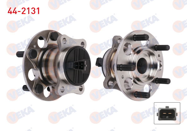VEKA 44-2131 | Porya Sol-Sağ Arka Rulmanlı 5 Bijon ABS Sensörlü Hyundai Elantra 1.6 D-Cvvt-1.6 CRDI 2016-/ Ioniq (Ae) 1.6 GDI Hybrıd 2016-/ Kona (Os) 1.6 CRDI-1.6 T-GDI 2018-/ Kia Nıro 1.6 GDI 2017 -