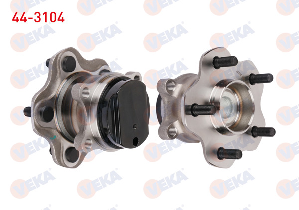 VEKA 44-3104 | Porya Sol-Sağ Arka Rulmanlı Nissan Qashqai (J10) 1.5 DCI 4X2 5 Bijon ABS Sensörlü 2007-2014