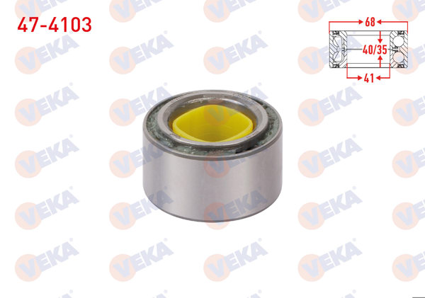 VEKA 47-4103 | On Tekerlek Rulmanı Sol-Sağ 41X68x40 / 35 Suzuki Vitara 1.6İ 16V 1988-1999 / Grand Vitara I 2.0İ-2.5 V6 1998-2003