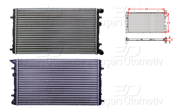 AUTOLUX 1113050-22 | Su Radyatörü Mekanik Mt-At 648X378 mm VW New Beetle 1.4 1.6 1.8 1.9 TDI