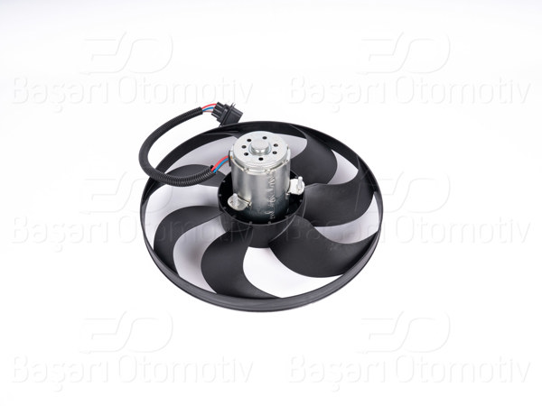 WISCO 1113083-00 | Fan Motoru Davlumbazsız (345 mm-3 Fıs-7 Kanat) VW Golf4 Bora A3 1.6 Akl 98 >