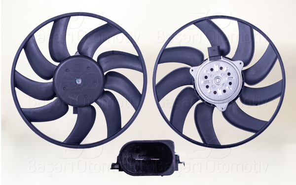 WISCO 1113144-00 | Fan Motoru Davlumbazsız (350 mm-2 Fıs-9 Kanat) Audi A4 A5 A6 2.0 TDI 08 >