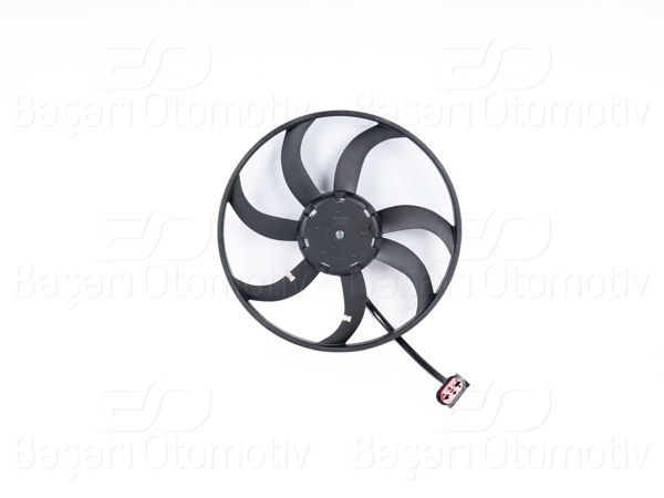 WISCO 1113488-00 | Fan Motoru Davlumbazsız (410 mm-4 Fıs-7 Kanat) VW Golf5 6 Jetta Passat Touran 1.9 2.0 TDI 03 >