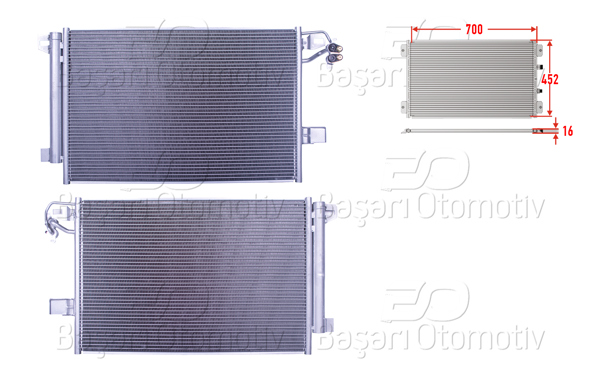 WISCO 1143123-00 | Klima Radyatörü 700X452x16 VW T6 2.0 TDI 2.0 Btdı 09 >
