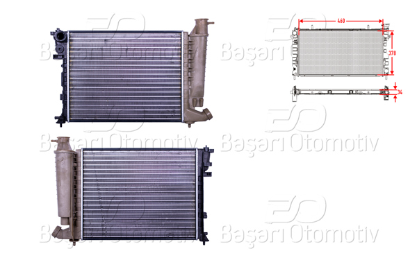 AUTOLUX 3113006-22 | Su Radyatörü Mekanik 460*378 Mt Citroen Xsara 1.4 1.6 I 97-05