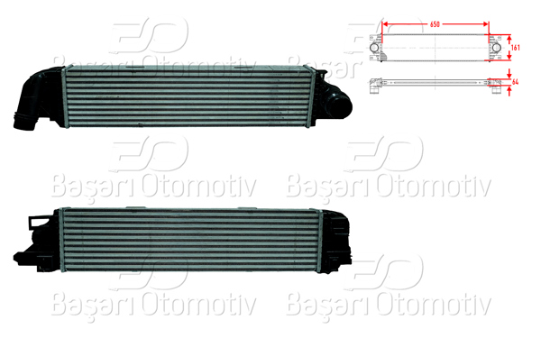 WISCO 3113999-00 | Turbo Radyatörü (Intercooler) 650X161x64 Renault Traffic 3 1.6 DCI 14 > / Opel Vivaro 1.6 CDTI 14 >