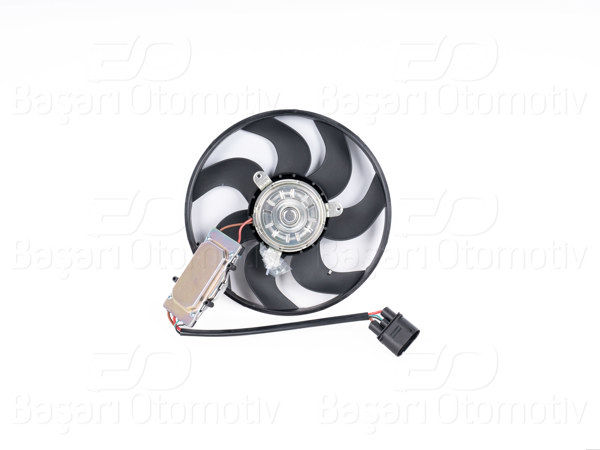 WISCO 3114858-00 | Fan Motoru Davlumbazsız (300mm 7 Kanat 300W) Porsche Cayenne Audi Q7/A7 VW Touareg 03-18