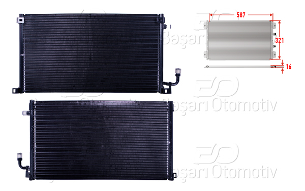 WISCO 3143116-00 | Klima Radyatörü 587X321x16 Citroen Saxo 95-99